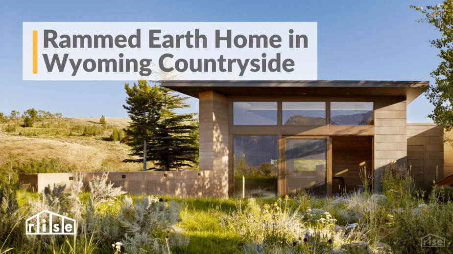 rammed earth home additio in Wyoming