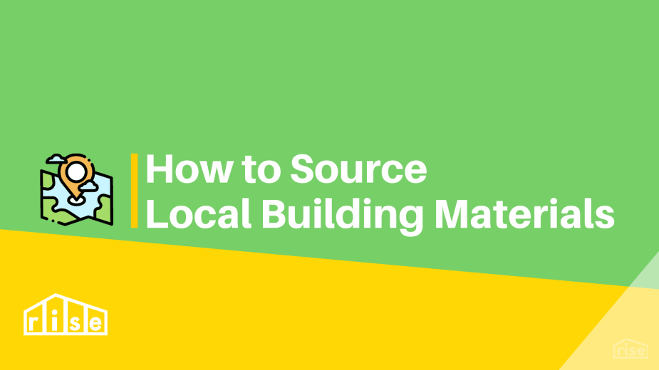 sourcing local building materials