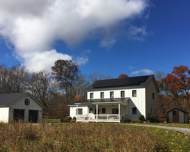 Panelized Home by Unity Homes in Easton, CT. 
 James R. Salomon Downsize Living Large In a Small House Sheri Koones