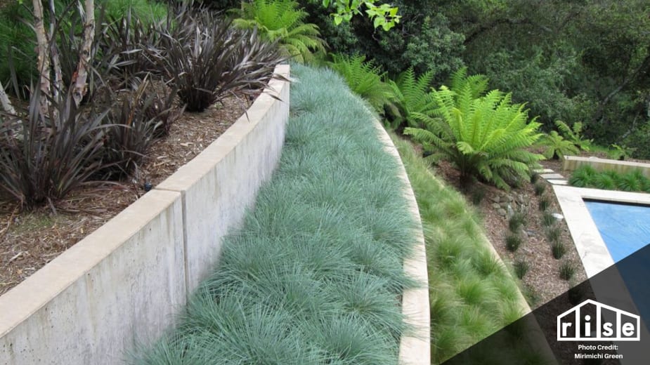 Concrete garden retaining wall 2025