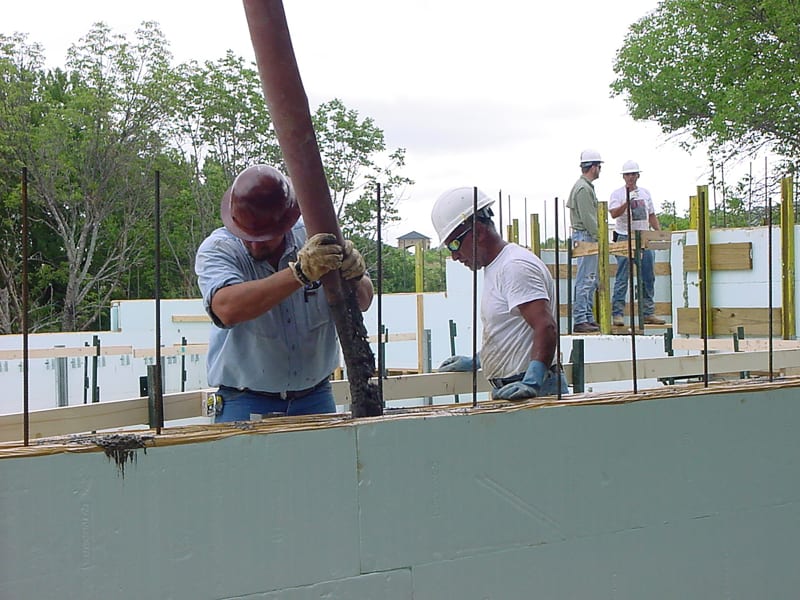 Rise Concrete Pour with Insulated Concrete Forms [ICF] by Nudura