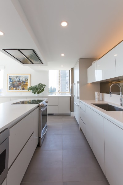 Image showcasing Rise | Penthouse Kitchen with Integrated LED by Synthesis Design