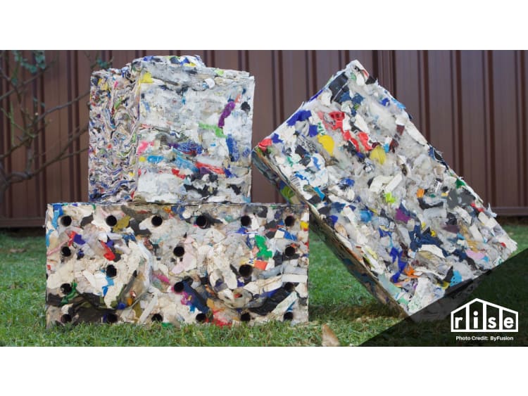 Plastic blocks for walls clearance