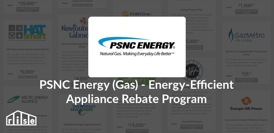 PSNC Energy (Gas) - Energy-Efficient Appliance Rebate Program