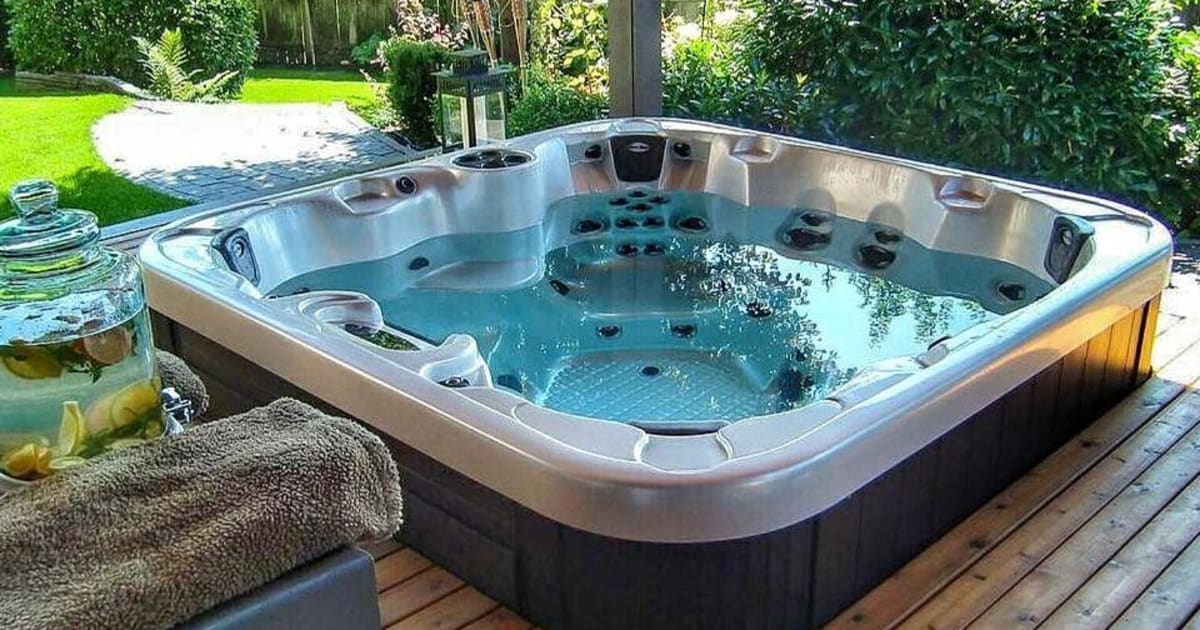 Rise Outdoor Hot Tub with Full Foam Hot Tub by PoolBoy Inc