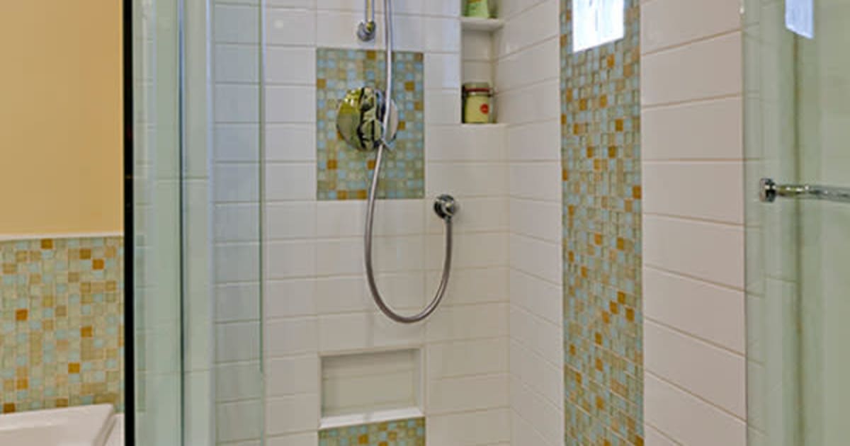 Image showcasing Rise | Stand-up shower with low-flow showerhead with Low-Flow ...