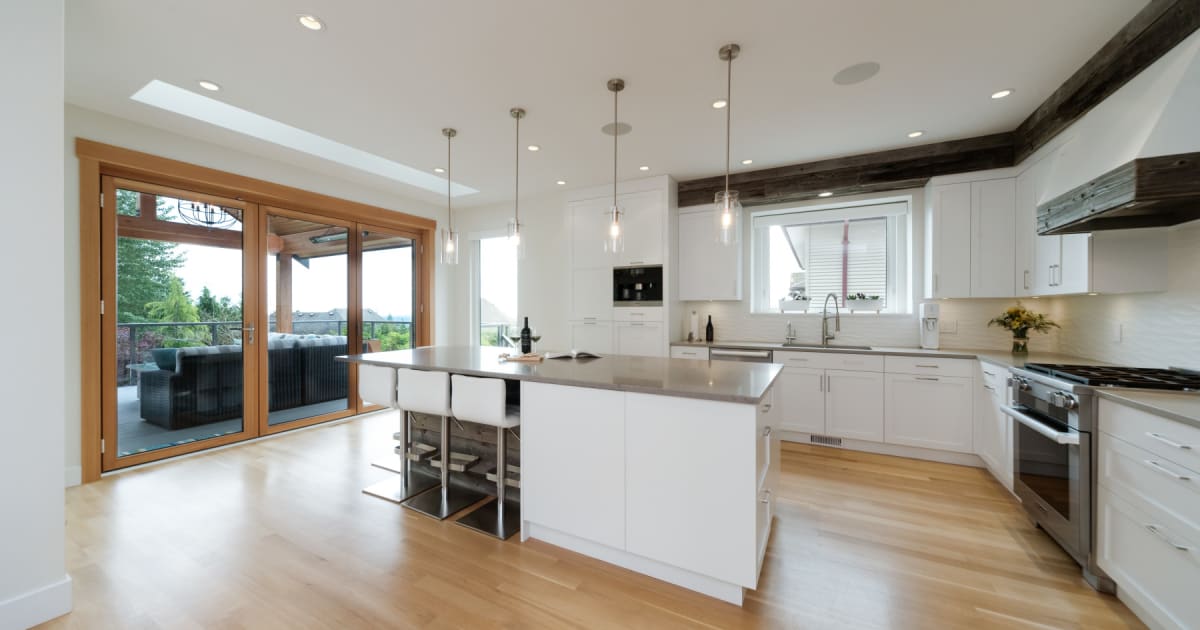 Rise Kitchen with Integrated LED by My House Design/Build Team Ltd.