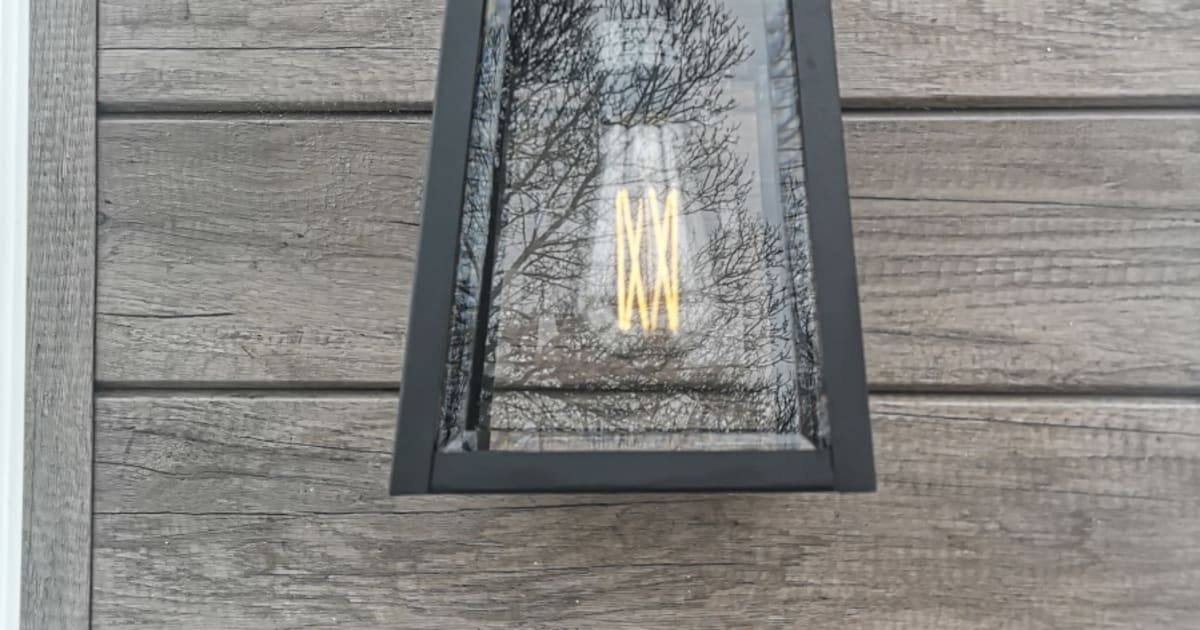 Rise Wood grain composite siding with accent lighting with Composite