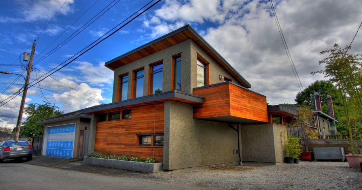 Rise Mendoza House Exterior with FSC Certified Hardwood by Lanefab