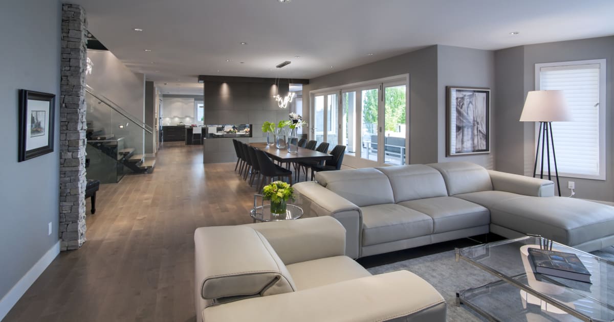 Rise Open Concept with Integrated LED by My House Design/Build Team Ltd.